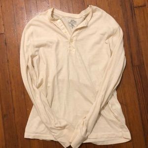 J Crew Garment-dyed slub cotton henley
